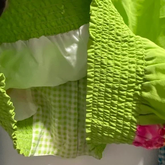 3) Vintage Diane Gilman Art to Wear Artsy Boho Sequined Patchwork Quilt Bomber … - Picture 6 of 9